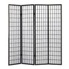 Levede 4 Panel Free Standing Foldable Room Divider Privacy Screen Black Frame Deals499