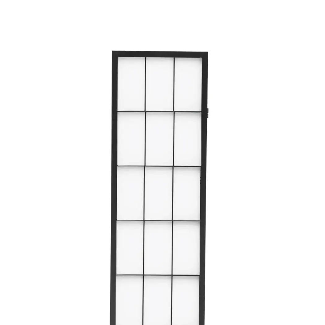 Levede 4 Panel Free Standing Foldable Room Divider Privacy Screen Black Frame Deals499