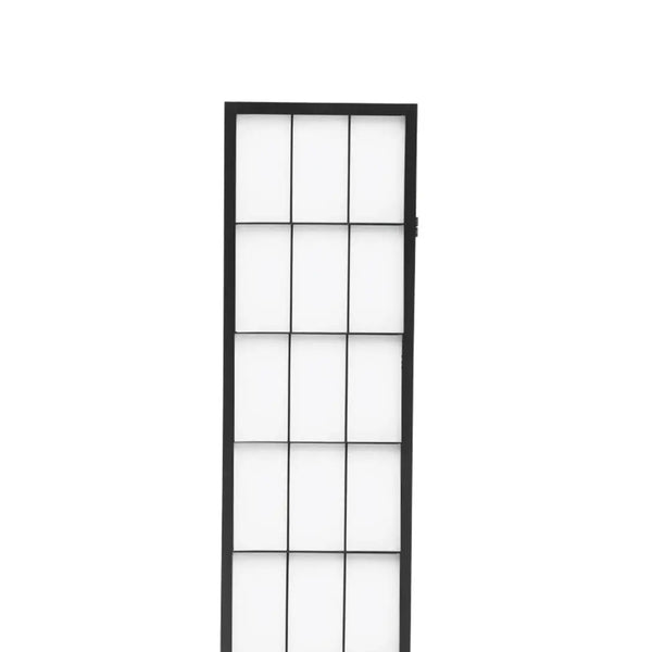 Levede 4 Panel Free Standing Foldable Room Divider Privacy Screen Black Frame Deals499