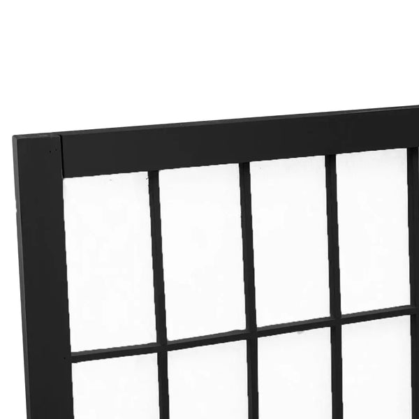 Levede 4 Panel Free Standing Foldable Room Divider Privacy Screen Black Frame Deals499