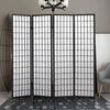 Levede 4 Panel Free Standing Foldable Room Divider Privacy Screen Black Frame Deals499