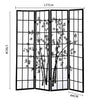 Levede 4 Panel Room Divider Screen Door Stand Privacy Fringe Wood Fold Bamboo Deals499