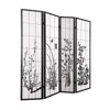 Levede 4 Panel Room Divider Screen Door Stand Privacy Fringe Wood Fold Blossom Deals499