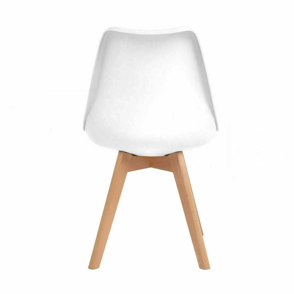 Levede 4x Retro Replica PU Leather Dining Chair Office Cafe Lounge Chairs Deals499