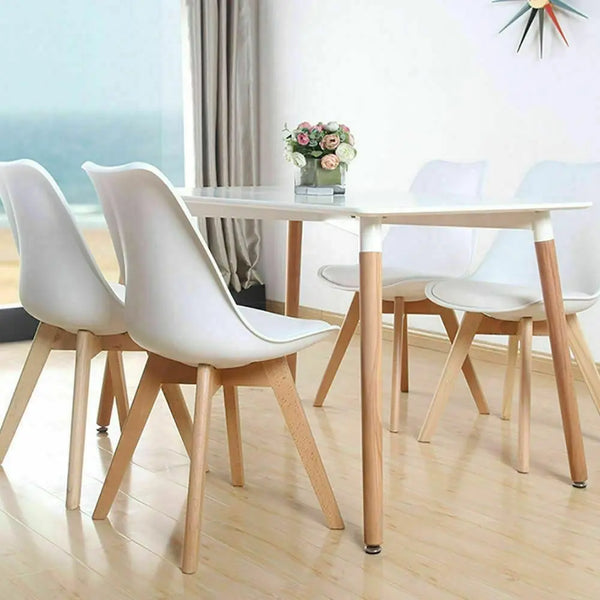 Levede 4x Retro Replica PU Leather Dining Chair Office Cafe Lounge Chairs Deals499
