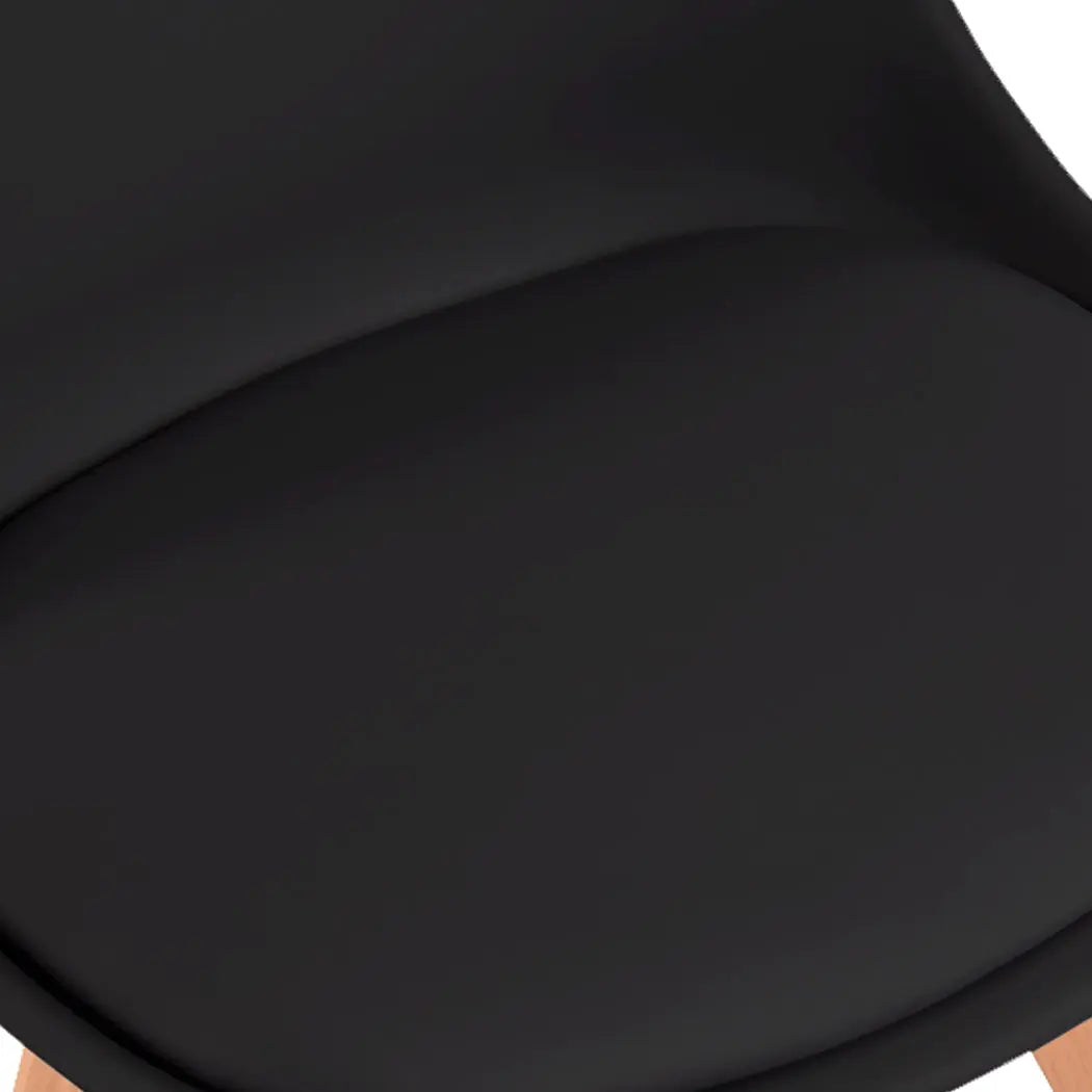 Levede 4x Retro Replica PU Leather Dining Chair Office Cafe Lounge Chairs Deals499