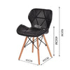 Levede 4x Retro Replica PU Leather Dining Chair Office Cafe Lounge Chairs Deals499
