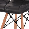 Levede 4x Retro Replica PU Leather Dining Chair Office Cafe Lounge Chairs Deals499