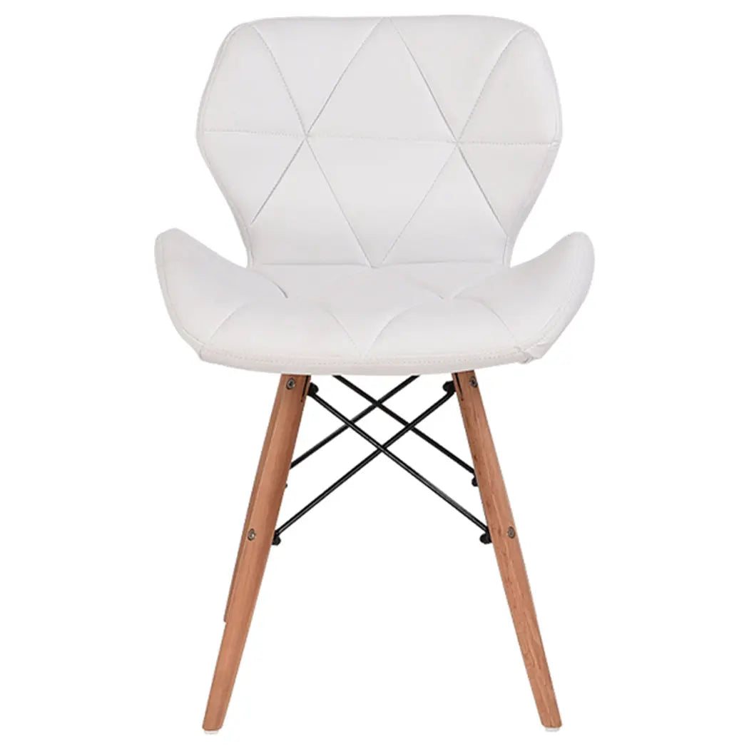 Levede 4x Retro Replica PU Leather Dining Chair Office Cafe Lounge Chairs Deals499