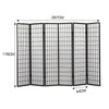 Levede 6 Panel Free Standing Foldable Room Divider Privacy Screen Black Frame Deals499