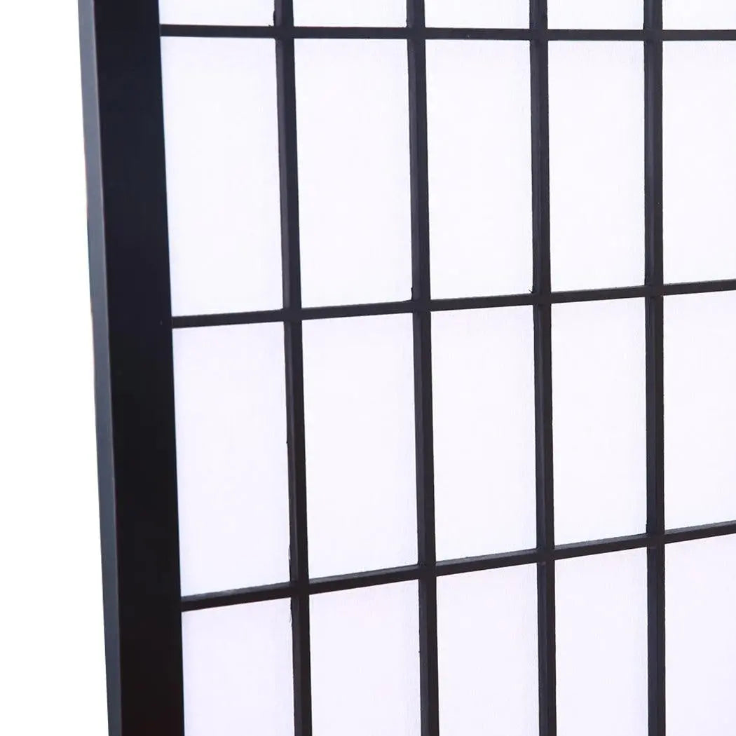 Levede 6 Panel Free Standing Foldable Room Divider Privacy Screen Black Frame Deals499