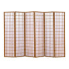 Levede 6 Panel Free Standing Foldable Room Divider Privacy Screen Wood Frame Deals499