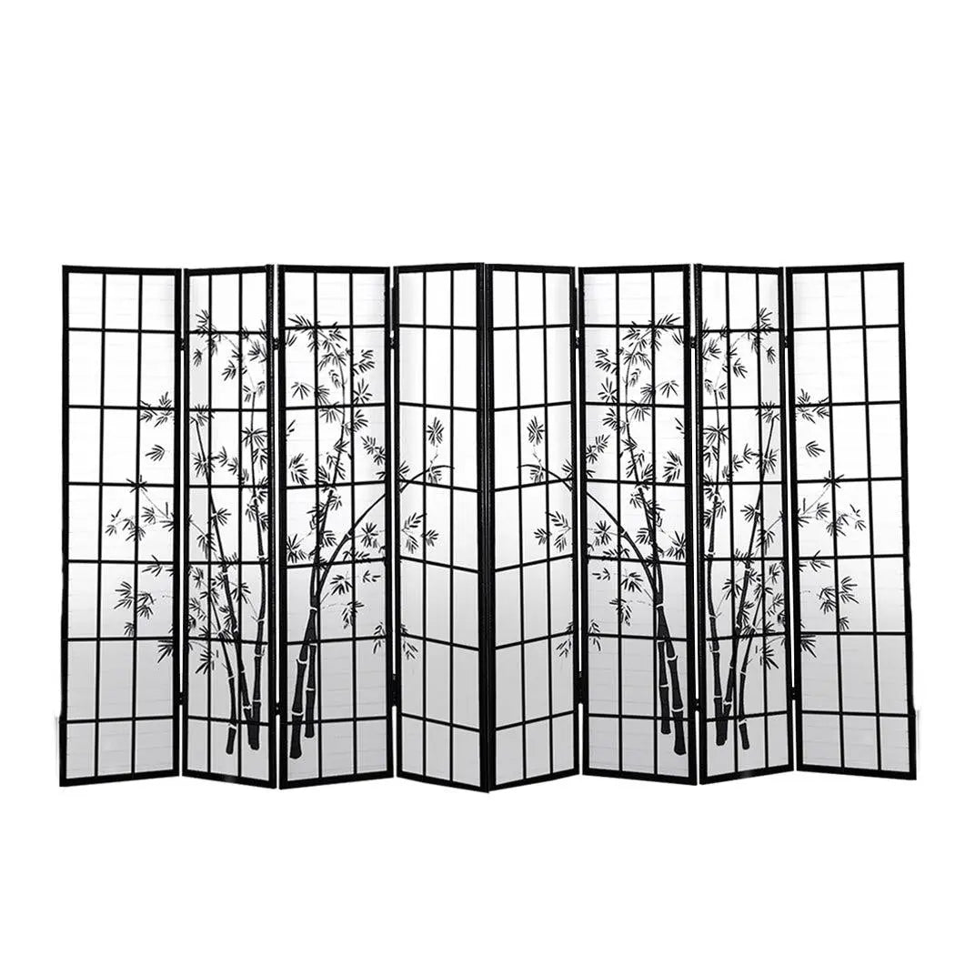 Levede 8 Panel Free Standing Foldable Room Divider Privacy Screen Bamboo Print Deals499