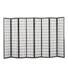 Levede 8 Panel Free Standing Foldable Room Divider Privacy Screen Black Frame Deals499