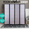 Levede 8 Panel Free Standing Foldable Room Divider Privacy Screen Black Frame Deals499