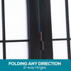 Levede 8 Panel Free Standing Foldable Room Divider Privacy Screen Black Frame Deals499