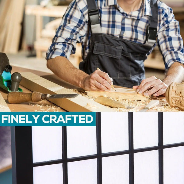 Levede 8 Panel Free Standing Foldable Room Divider Privacy Screen Black Frame Deals499