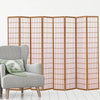 Levede 8 Panel Free Standing Foldable Room Divider Privacy Screen Wood Frame Deals499