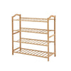 Levede Bamboo Shoe Rack Storage Wooden Organizer Shelf Stand 4 Tiers Layers 80cm Deals499
