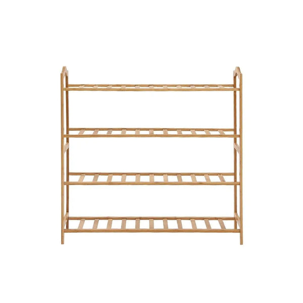 Levede Bamboo Shoe Rack Storage Wooden Organizer Shelf Stand 4 Tiers Layers 80cm Deals499
