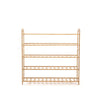 Levede Bamboo Shoe Rack Storage Wooden Organizer Shelf Stand 5 Tiers Layers 80cm Deals499