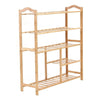 Levede Bamboo Shoe Rack Storage Wooden Organizer Shelf Stand 5 Tiers Layers 80cm Deals499