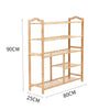 Levede Bamboo Shoe Rack Storage Wooden Organizer Shelf Stand 5 Tiers Layers 80cm Deals499