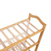 Levede Bamboo Shoe Rack Storage Wooden Organizer Shelf Stand 5 Tiers Layers 80cm Deals499