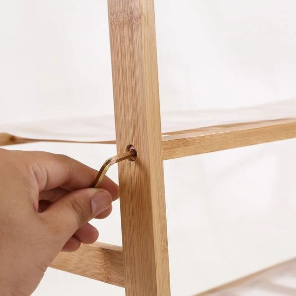 Levede Bamboo Shoe Rack Storage Wooden Organizer Shelf Stand 5 Tiers Layers 80cm Deals499