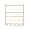 Levede Bamboo Shoe Rack Storage Wooden Organizer Shelf Stand 6 Tiers Layers 80cm Deals499