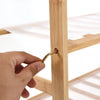 Levede Bamboo Shoe Rack Storage Wooden Organizer Shelf Stand 6 Tiers Layers 80cm Deals499