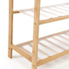Levede Bamboo Shoe Rack Storage Wooden Organizer Shelf Stand 6 Tiers Layers 80cm Deals499