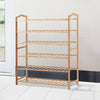 Levede Bamboo Shoe Rack Storage Wooden Organizer Shelf Stand 6 Tiers Layers 80cm Deals499