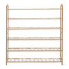 Levede Bamboo Shoe Rack Storage Wooden Organizer Shelf Stand 6 Tiers Layers 90cm Deals499