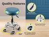 Levede Bar Stools Salon Stool Swivel Barber Dining Chair PU Hydraulic Lift Teal Deals499