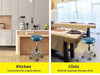Levede Bar Stools Salon Stool Swivel Barber Dining Chair PU Hydraulic Lift Teal Deals499