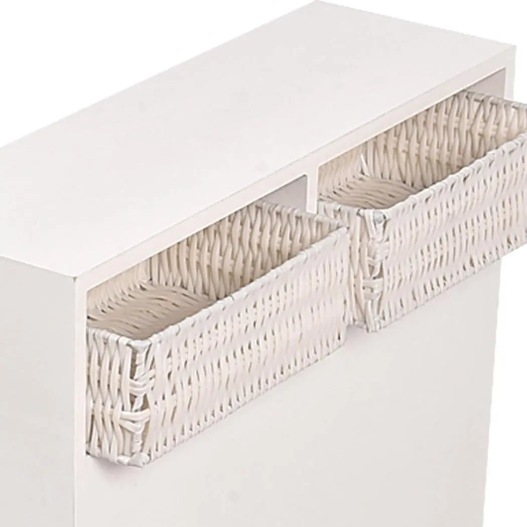 Levede Bathroom Toilet Storage Cabinet Tissue Box Holder Drawer Basket Wheels Deals499