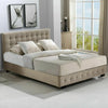 Levede Bed Frame Base With Gas Lift Double Size Platform Fabric Deals499