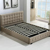 Levede Bed Frame Base With Gas Lift Double Size Platform Fabric Deals499