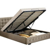 Levede Bed Frame Base With Gas Lift Double Size Platform Fabric Deals499