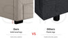 Levede Bed Frame Base With Storage Drawer Mattress Wooden Fabric Double Dark Grey Deals499