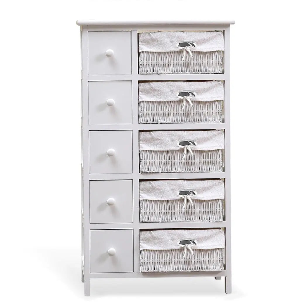 Levede Bedside Tables Chest of 5 Drawers Wood Storage Cabinet Bedroom Furniture Deals499