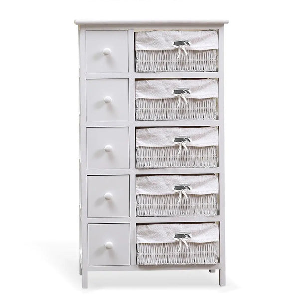 Levede Bedside Tables Chest of 5 Drawers Wood Storage Cabinet Bedroom Furniture Deals499