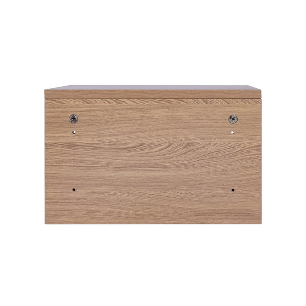 Levede Bedside Tables LED Side Table Storage Drawer Nightstand Wood Oak X2 Deals499