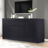 Levede Buffet Sideboard Cabinet High Gloss Storage Modern Doors Cupboard Black Deals499