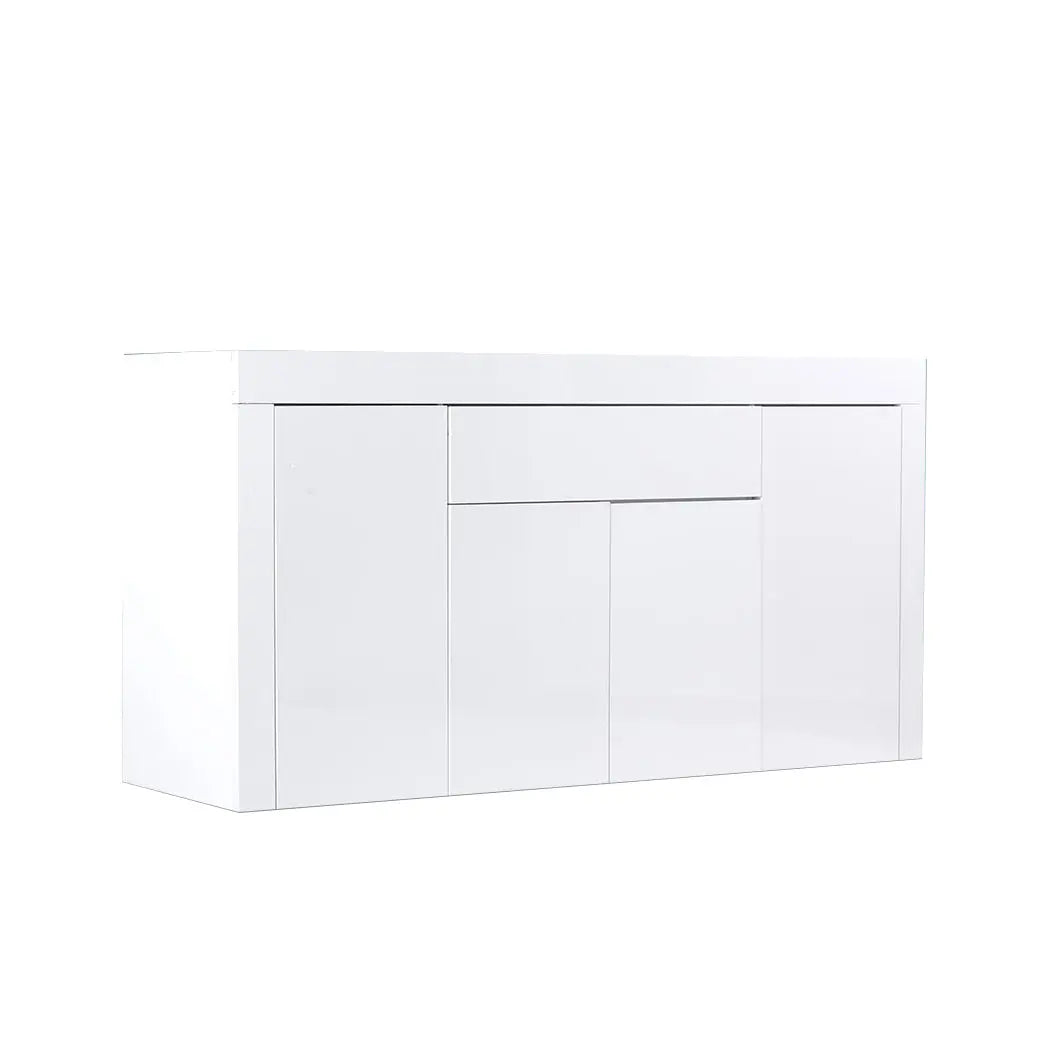Levede Buffet Sideboard Cabinet High Gloss Storage Modern Doors Cupboard White Deals499