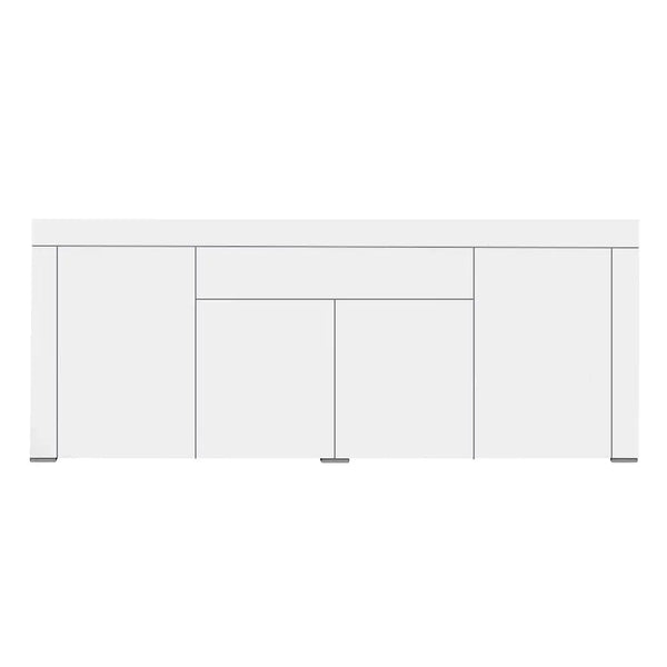 Levede Buffet Sideboard Cabinet High Gloss Storage Modern Doors Cupboard White Deals499