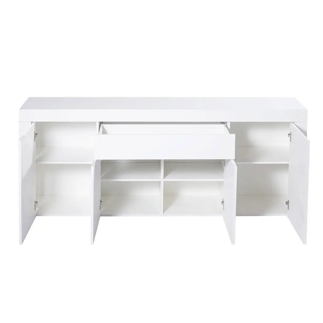 Levede Buffet Sideboard Cabinet High Gloss Storage Modern Doors Cupboard White Deals499