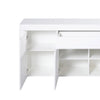 Levede Buffet Sideboard Cabinet High Gloss Storage Modern Doors Cupboard White Deals499