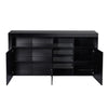 Levede Buffet Sideboard Cabinet Storage Modern High Gloss Cupboard Black Deals499